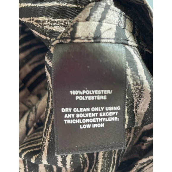 Lafayette 148 Tan Black  Animal Print Tiger Lightweight Full Zip Jacket P XS - Picture 6 of 6